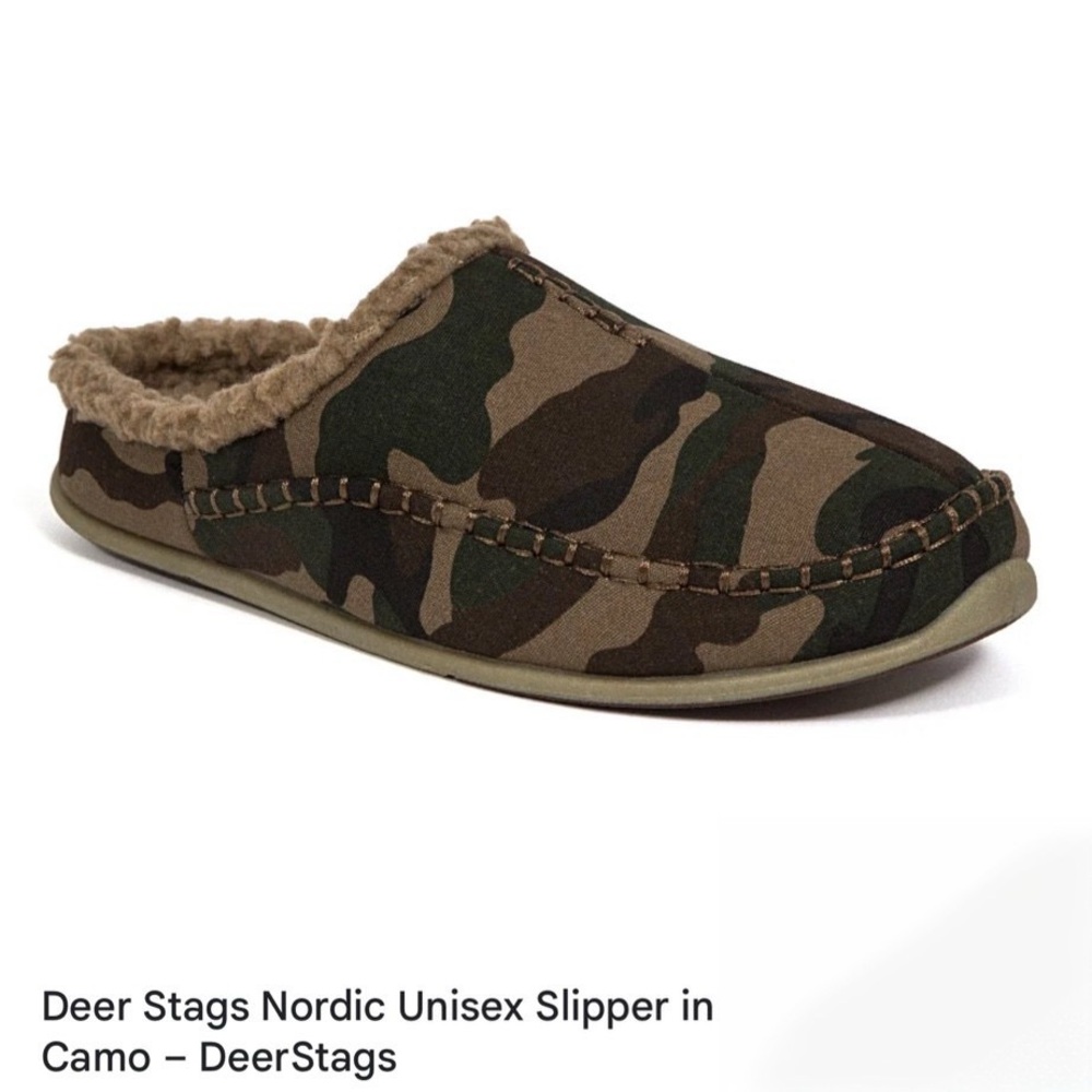 Deer Stags Camo Slippers